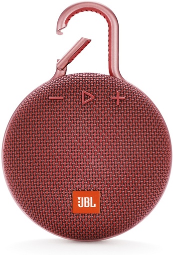 [JBLCLIP3REDAM] JBL Clip 3 - Altavoz - para uso portátil - inalámbrico - Bluetooth - 3.3 vatios - rojo