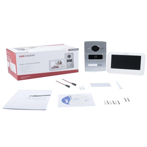 [DS-KIS601] Hikvision DS-KIS601 - Sistema de intercomunicación de vídeo - cableado - 7" monitor LCD - 1 cámara(s) - CMOS