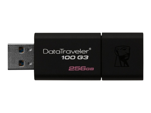 [DT100G3/256GB] Kingston DataTraveler 100 G3 - Unidad flash USB - 256 GB - USB 3.0 - negro