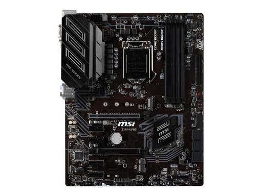 [Z390-A PRO] MSI Z390-A PRO - Placa base - ATX - LGA1151 Socket - Z390 - USB 3.1 Gen 1, USB-C Gen2, USB 3.1 Gen 2 - Gigabit LAN - Tarjeta gráfica (CPU necesaria) - HD Audio (8-canales) - Compatible con Procesadores de 8va y 9na Generación