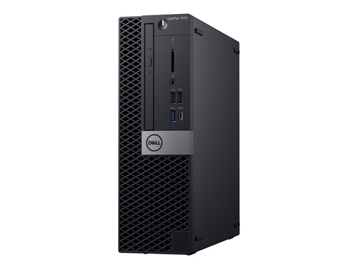 [157D5] Dell OptiPlex 7070 - MLK - SFF - Core i7 9700 / 3 GHz - RAM 8 GB - HDD 1 TB - grabadora de DVD - UHD Graphics 630 - GigE - Win 10 Pro 64 bits - monitor: ninguno - BTS - con 3 años de soporte con servicio in situ al siguiente día laborable