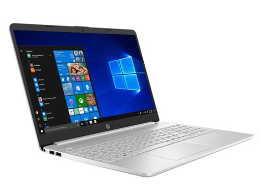[6QW59LA#ABM] HP - 15 - dy1005la - Procesador: Intel Core i5-1035G1 1.0 a 3.6 Ghz - Memoria: 8GB (1x8GB) DDR4 - SODIMM 2666 Mhz soldada - Capacidad: Intel H10 512GB SSD + 32GB Optane M.2 - Pantalla: 15.6" HD 1368x768 - Conectividad: WiFi, BT, WebCam, Lector de huellas - Puertos: 1 HDMI 1.4, 2 USB 3.1, 1 USB-C 3.1 - Sistema Operativo: Windows 10 Home - Garantia: 1/1/0 (Mano de obra/Partes/En sitio) - Color: Plateado cepillado