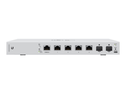 [US-XG-6POE] Ubiquiti UniFi Switch US-XG-6POE - Conmutador - Gestionado - 4 x 100/1000/2.5G/5G/10GBase-T (PoE++) + 2 x 10 Gigabit SFP+ - sobremesa - PoE++ - CA 120/230 V / CC 44 - 57 V