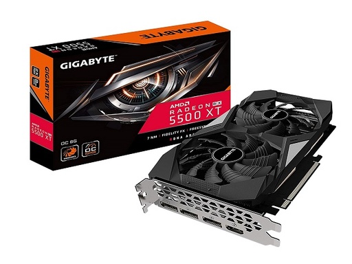[RX5500XTOC8gb] Gigabyte MSI  - AMD Radeon - RX5500XTOC8gb -  Procesamiento de gráficos Radeon ™ RX 5500 XT - PCI-E 4.0 - Tamaño de la memoria 8 GB Tipo de memoria GDDR6