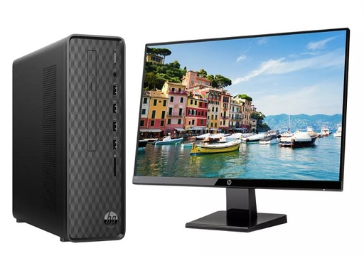 [7WT16AA#ABM] HP - Desktop - Intel Celeron J4025 - 4 GB - 1 TB Hard Drive Capacity - 22" - Windows 10 Home - Spanish - 7WT16AA#ABM