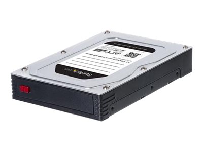 [25SATSAS35HD] StarTech.com Adaptador de Disco Duro de 2,5" a 3,5" - Para SSD o Disco Duro SATA SAS - Caja Adaptador de Disco - Caja de almacenamiento - 2.5" - SATA 6Gb/s / SAS 6Gb/s - 600 MBps - SAS 6Gb/s, SATA 6Gb/s - negro, plata