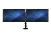 [ARMBARDUOG] StarTech.com Brazo para Escritorio de Dos Monitores - con Barra Horizontal - Soporte de Mordaza/Ojal para Escritorio - Base - para 2 monitores - plástico, aluminio, acero - negro - tamaño de pantalla: 13"-27" - ojal, montable en escritorio