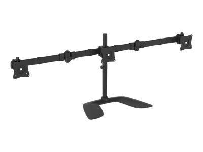[ARMBARTRIO2] StarTech.com Brazo de Soporte VESA Articulado de 3 Monitores hasta de 27 Pulgadas - Base para Monitores de Ordenador - Base (topes, barra, placa base, travesaño, arandelas, tornillos, collar, 2 brazos de monitor, soporte de montaje VESA, 2 empulgueras) - para 3 monitores (brazo ajustable) - plástico, aluminio, acero - negro - tamaño de pantalla: 13"-27" - montable en el soporte - para P/N: DK30CH2DPPD, USB3DOCKH2DP