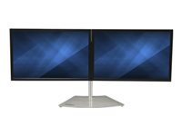 [ARMDUOSS] StarTech.com Base Soporte VESA para 2 Monitores - Horizontal - para Monitores de hasta 24 Pulgadas - Montura Ajustable - Color Plata - Base - para 2 monitores - plástico, aluminio, acero - negro, plata - tamaño de pantalla: 24" - escritorio