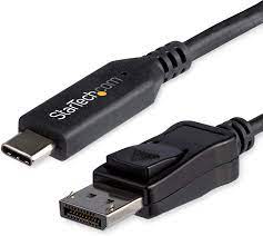 [CDP2DP141MB] StarTech.com Cable Adaptador de 1m USB-C a DisplayPort - Conversor USB Tipo C a DP - 8K 60Hz HBR3 - Conversor Thunderbolt 3 DisplayPort (CDP2DP141MB) - Adaptador de vídeo externo - USB-C - DisplayPort - negro