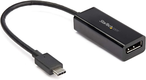 [CDP2DP14B] StarTech.com Adaptador Grafico USB-C a DisplayPort - 8K 30Hz - Adaptador HBR3 - Thunderbolt 3 - Dongle de Video para Monitor DP 1.4 - Adaptador de vídeo externo - USB-C - DisplayPort - negro
