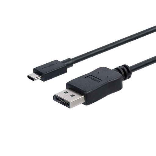 [CDP2DPMM3MB] StarTech.com Cable de 3m USB-C a DisplayPort - Cable Adaptador de Vídeo USB Tipo C a DP - 4K 60Hz - Negro - Adaptador de vídeo externo - STM32F072CBU6 - USB-C - DisplayPort - negro