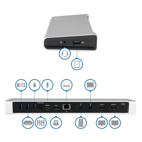 [DP2HD4KADAP] StarTech.com Conversor Pasivo DisplayPort a HDMI - Adaptador 4K - Vídeo conversor - DisplayPort - HDMI - para P/N: TB2DOCK4K2DP