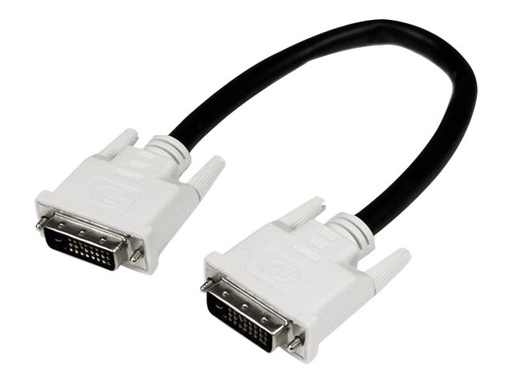 [DVIDDMM1M] StarTech.com Cable de 1m DVI-D de Doble Enlace - Cable de Vídeo Digital para Monitor DVI-D Macho a Macho - Negro - 2560x1600 - Cable DVI - enlace doble - DVI-D (M) a DVI-D (M) - 1 m - tornillos de mariposa - negro