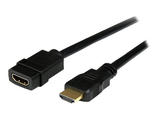 [HDEXT2M] StarTech.com Cable Extensor HDMI Ultra HD 4k x 2k de 2m - Alargador Macho a Hembra - Cable alargador de HDMI - HDMI (M) a HDMI (H) - 2 m - blindado - negro - para P/N: CDP2HDMM2MB, DP2HDMM2MB, HDDVIMM3, HDMM1MP, HDMM2MP, HDMM3MP, HDPMM50, MDP2HDMM2MB