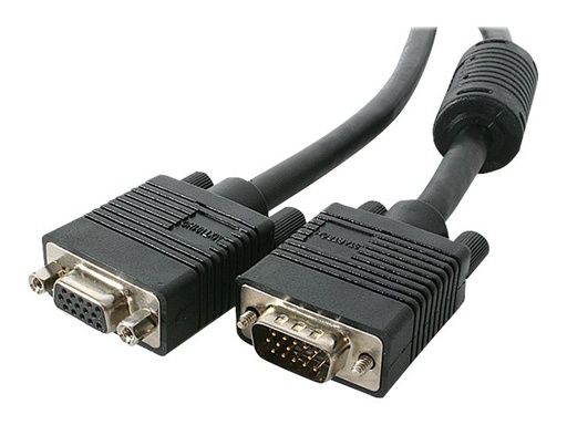 [MXTHQ15M] StarTech.com Cable de 15m Coaxial Extensor VGA de Alta Resolución para Monitor de Vídeo HD15 Macho a Hembra - Cable alargador VGA - HD-15 (VGA) (M) a HD-15 (VGA) (H) - 15 m - moldeado - negro