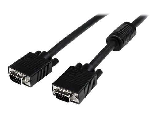 [MXTMMHQ2M] StarTech.com Cable de Vídeo VGA de 2m para Monitor de Ordenador - HD15 Macho a Macho - Negro - Cable VGA - HD-15 (VGA) (M) a HD-15 (VGA) (M) - 2 m - moldeado - negro
