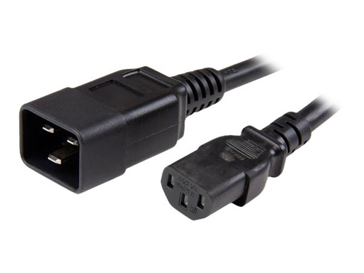 [PXTC13C20146] StarTech.com Cable de 1,8m C13 a C20 de servicio pesado de 2,5mm2  para alimentación de ordenadores - Cable de alimentación - IEC 60320 C20 a IEC 60320 C13 - CA 110 V - 1.8 m - negro - para P/N: RKCOND17HD