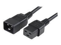 [PXTC19C20143] StarTech.com Cable C19 a C20 de 91cm de Servicio Pesado para Alimentación de Ordenador - Cable 14AWG - Cable de alimentación - IEC 60320 C19 a IEC 60320 C20 - CA 250 V - 90 cm - negro