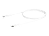 [RUSBCLTMM1MW] StarTech.com Cable Resistente USB-C a Lightning de 1 m Blanco - Cable USB Tipo C a Lightning con Fibra de Aramida - MFi (RUSBCLTMM1MW) - Cable Lightning - Lightning (M) a USB-C (M) - 1 m - blanco - para Apple iPad/iPhone/iPod (Lightning)