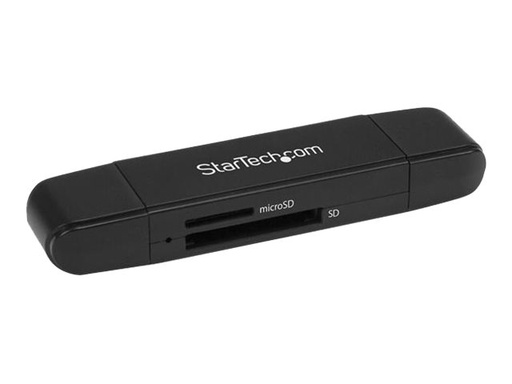 [SDMSDRWU3AC] StarTech.com Lector Grabador USB 3.0 USB-C Tipo C y USB-A de Tarjetas de Memoria Flash SD Micro SD Alimentado por USB (SDMSDRWU3AC) - Lector de tarjetas (MMC, SD, microSD, SDHC, microSDHC, sdxc, microSDXC) - USB 3.0/USB-C
