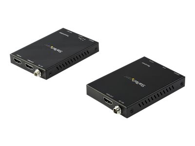 [ST121HD20V] StarTech.com Juego Extensor HDMI por CAT6 - 4K 60Hz - Alargador HDMI Balun - con Señal hasta 50m - HDR - 4:4:4 - con Soporte de Audio 7.1 - Alargador para vídeo/audio - HDMI - hasta 50 m