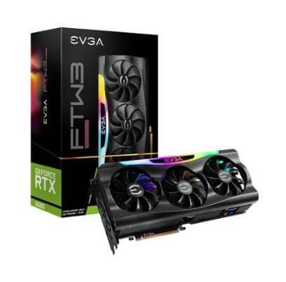 [10G-P5-3897-KR] EVGA GeForce RTX 3080 FTW3 ULTRA GAMING - Tarjeta gráfica - GF RTX 3080 - 10 GB GDDR6X - PCIe 4.0 x16 - HDMI, 3 x DisplayPort