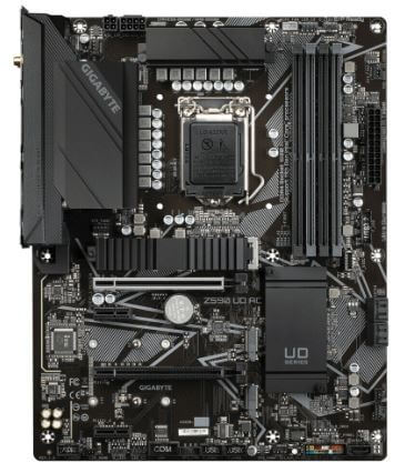 [Z590UDAC] Gigabyte - Motherboard - ATX - LGA1200 Socket - Intel Z590 - para Core i9 / para Core i7 / para Core i5 / para Core i3 - None