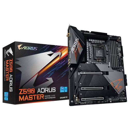 [Z590AORUSMASTER] AORUS - Motherboard - ATX - LGA1200 Socket - Intel Z590 - para Core i5 / para Core i7 / para Core i9 - Intel HD Graphics - None - Master
