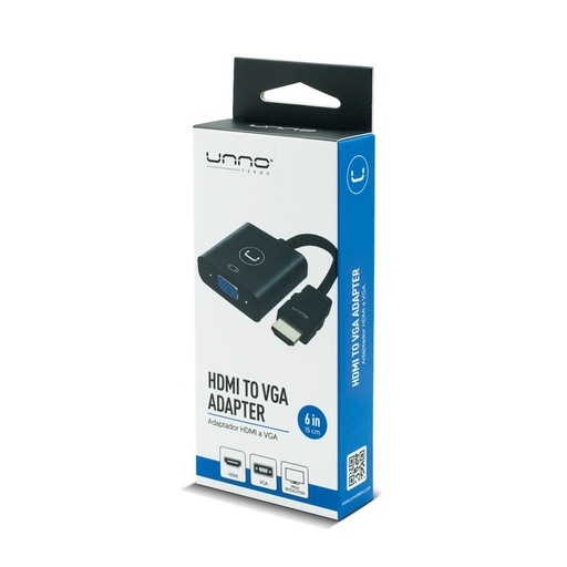 [AD4202BK] ADADVI300 - ADAPTADOR UNNO (AD4202BK) HDMI A VGA