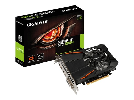 [GV-N105TD5-4GD] Gigabyte GeForce GTX 1050 Ti D5 4G - Tarjeta gráfica - GF GTX 1050 Ti - 4 GB GDDR5 - PCIe 3.0 x16 - DVI, HDMI, DisplayPort