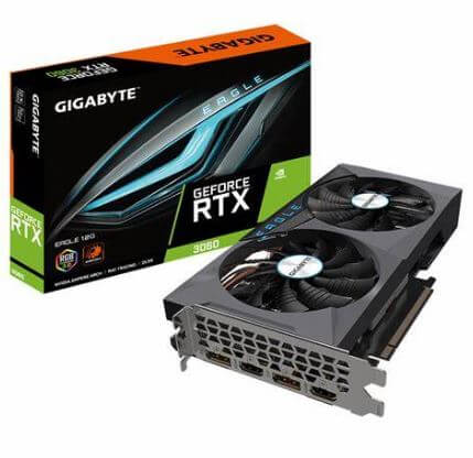 [GV-N3060EAGLE-12GD] Gigabyte - GV-N3060EAGLE-12GD - PCI Express 4.0 x16 - NVIDIA - NVIDIA GeForce RTX 3060 - 12 GB - GDDR6 SDRAM - DisplayPort / HDMI