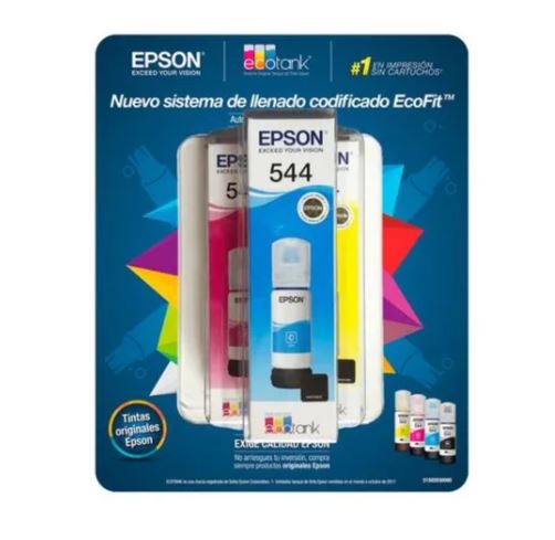 [T544520-TRI] Epson - T544 - Color (cyan, magenta, yellow) - Tri Ink Bottle
