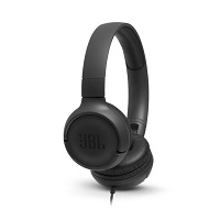 [JBLT500BLKAM] JBL TUNE 500 - Auriculares con diadema con micro - en oreja - cableado - conector de 3,5 mm - negro