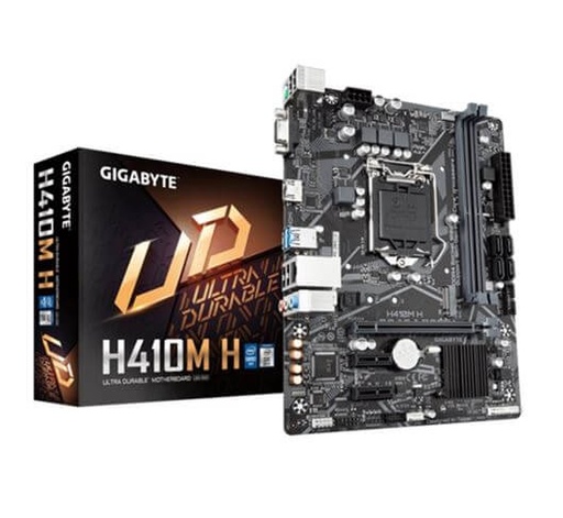 [H410MHV2B10] Gigabyte - H410M H - Motherboard - Micro ATX - LGA1200 Socket - Intel H470 - para Celeron / para Core i3 / para Core i5 / para Core i7 / para Core i9 - Intel HD Graphics - None