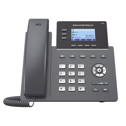[GRP2603] GRP2603P-Teléfono IP de nivel de operador 3 líneas, 6 cuentas SIP