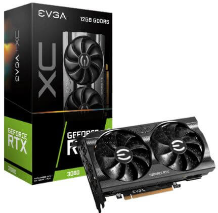 [12G-P5-3657-KR] EVGA Corp EVGA GeForce - 12G-P5-3657-KR - PCI Express 4.0 x16 - NVIDIA - NVIDIA GeForce RTX 3060 - 12 GB - GDDR6 SDRAM - HDMI / DisplayPort