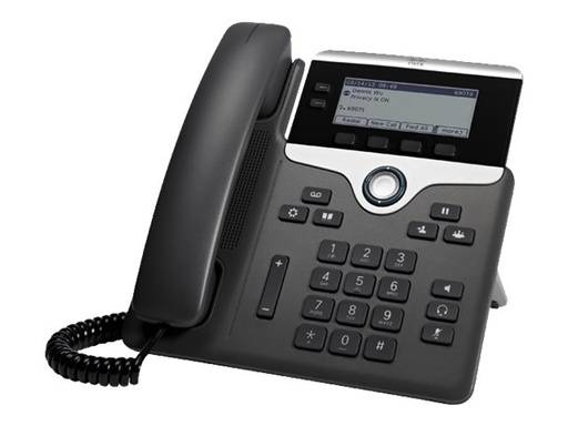 [CP-7821-K9=] Cisco IP Phone 7821 - Teléfono VoIP - SIP, SRTP - 2 líneas