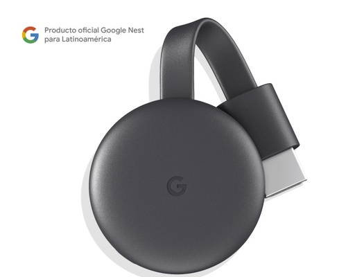 [GA00439-LA] Google - Receptor multimedia digital - Chromecast - Disfrute de contenido Full HD desde su dispositivo móvil favorito -Transmita desde sus dispositivos favoritos