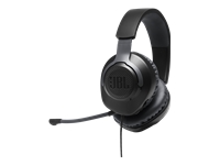 [JBLQUANTUM100BLKAM] JBL Quantum 100 - Auricular - tamaño completo - cableado - conector de 3,5 mm - negro