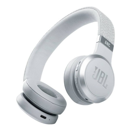 [JBLLIVE460NCWHTAM] JBL LIVE 460NC - Auriculares con diadema con micro - en oreja - Bluetooth - inalámbrico, cableado - cancelación de sonido activo - conector de 3,5 mm - blanco