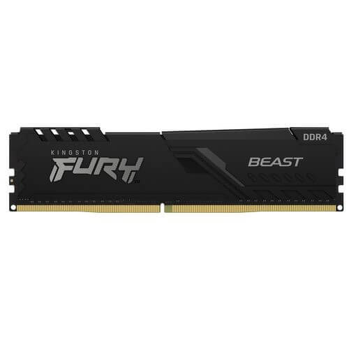 [KF426C16BB/8] Kingston Fury - DDR4 SDRAM - 8 GB - 2666 MHz - CL16 - Unbuffered - Non-ECC - FURY Beast Black