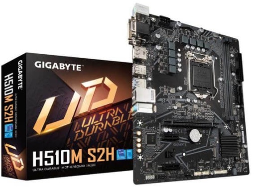 [H510MS2H] Gigabyte - H510M S2H - Motherboard - ATX - LGA1200 Socket - Intel H510 - para Celeron