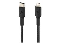 [CAA004bt1MBK] Belkin BOOST CHARGE - Cable Lightning - USB-C macho a Lightning macho - 1 m - negro - suministro de potencia USB (18W) - para Apple iPad/iPhone/iPod (Lightning)