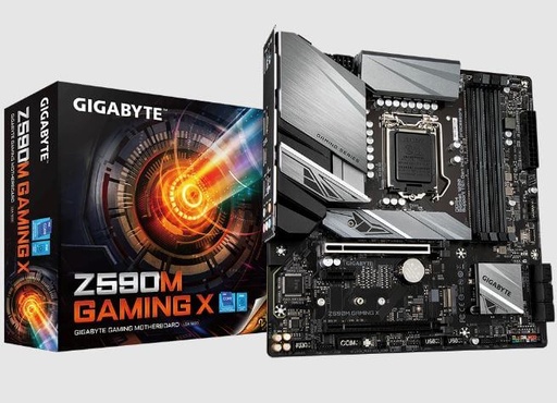 [Z590MGAMINGX] Gigabyte - Z590M GAMING X - Motherboard - Micro ATX - LGA1200 Socket - Intel Z590 - para Core i3 / para Core i5 / para Core i7 / para Core i9 / para Celeron / para Pentium - Intel HD Graphics