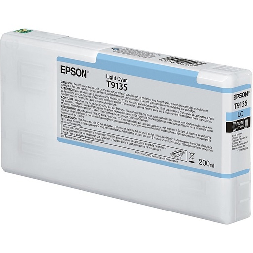 [T913500] Epson T913 - 200 ml - cián claro - original - cartucho de tinta - para SureColor P5000, SC-P5000, SC-P5000 STD Spectro, SC-P5000 Violet, SC-P5000 Violet Spectro