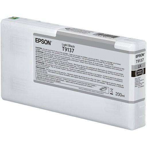 [T913700] Epson T9137 - 200 ml - negro claro - original - cartucho de tinta - para SureColor P5000, SC-P5000