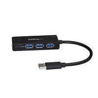 [ST4300MINI] StarTech.com Hub Concentrador USB 3.0 de 4 Puertos - Mini Ladrón USB con Adaptador de Alimentación - Hub - 4 x SuperSpeed USB 3.0 - sobremesa - para P/N: USB312SAT3CB, USB315CB2M, USBLT1MWS, USBLT2MBR, USBLT30CMW, USBLTM1MBK, USBLTM1MWH