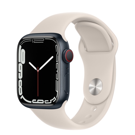 [MKMY3LZ/A] Apple Watch Series 7 GPS - Smart watch - Starlight - MKMY3LZ/A