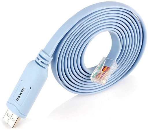 [OIKWAN Cable de consola] OIKWAN Cable de consola, cable de consola USB, cable de consola USB a RJ45 con chip FTDI, compatible con Cisco, Huawei, HP, Arista, Opengear, Aruba, enebro, enebro routeres/interruptores para portátiles en Windows, Mac, Linux